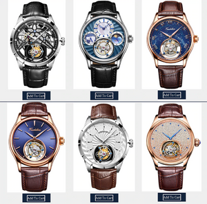 GIV Original Tourbillon Mechanical Hand Wind Mens Watches Top Brand Luxury waterproof Watch men Sapphire Relogio Masculino