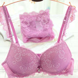 Underwear Set Lace Sexy Push-up Bra