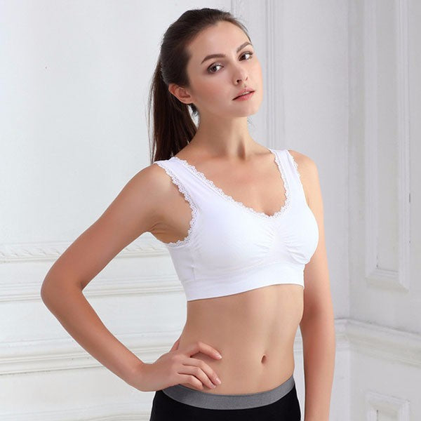 Seamless Lace Fitness Breathable Bra