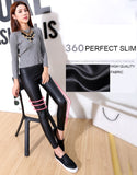 Faux Leather Leggings Navy Blue Sexy Women Leggins