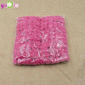 144pcs 2cm Mini Foam Rose Artificial Flower