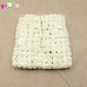 144pcs 2cm Mini Foam Rose Artificial Flower