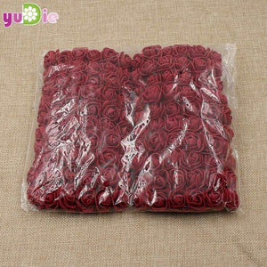 144pcs 2cm Mini Foam Rose Artificial Flower