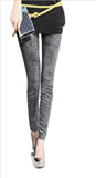 Women Blue Denim Leggings