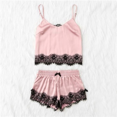 Sexy Top and Shorts Pajama Set