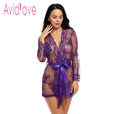 Sexy Lingerie Robe Nightwear Dress