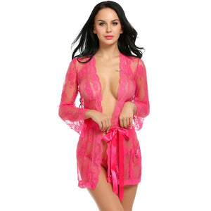 Sexy Lingerie Robe Nightwear Dress