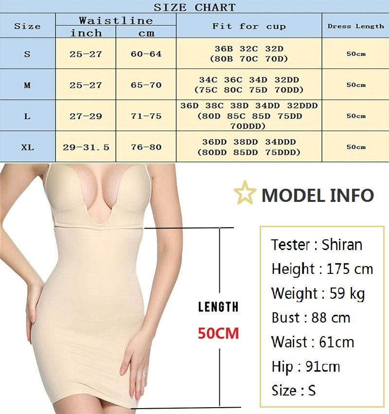 Open-Bust Sexy Slip Women Slimming Shapewear