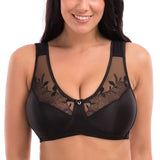 Soft Cups Embroibered Wireless Bra