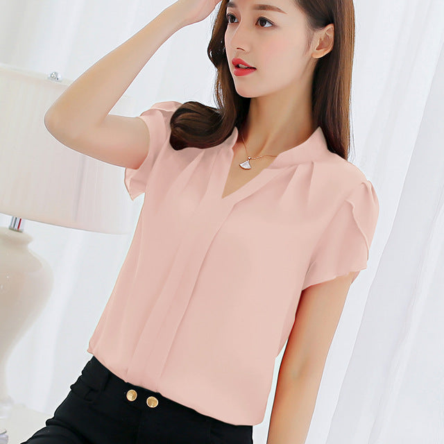 Fashion Bodycon Leisure Chiffon Blouse Tops