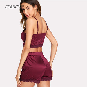 Sexy Plain Cami & Shorts Sets