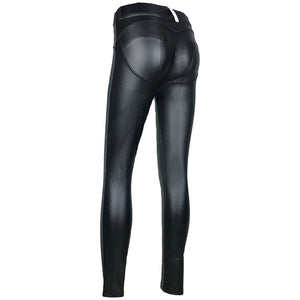 Sexy Leather Low Waist Women Leggings