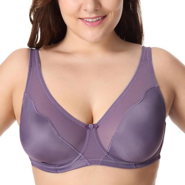 V-neck Full Coverage Underwire Bra