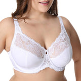 Full Coverage Minimizer Jacquard Non Padded Lace Sheer Bra