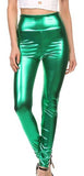 Women High Elastic Thin Faux Leather Leggings