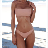 Summer Solid Bikini Set