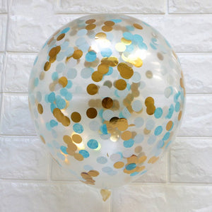 10pcs/lot Clear Gold Star Happy Birthday Balloons