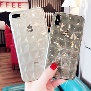 Lovebay Diamond Texture Case For iPhone 6 6s 7 8 Plus X XR XS Max