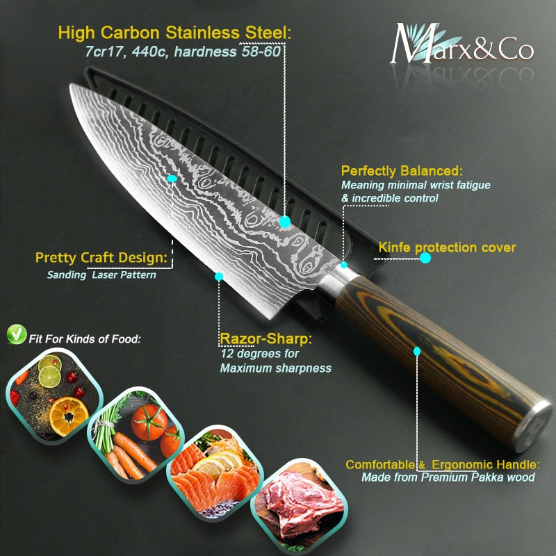 Stainless Steel Kitchen knife Chef Knives