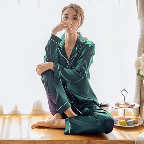 Silk Satin Pajamas Set