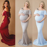 Long Maxi Elegant Maternity Dress