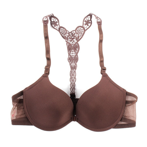 Sexy Front Closure Smooth Racerback Bras