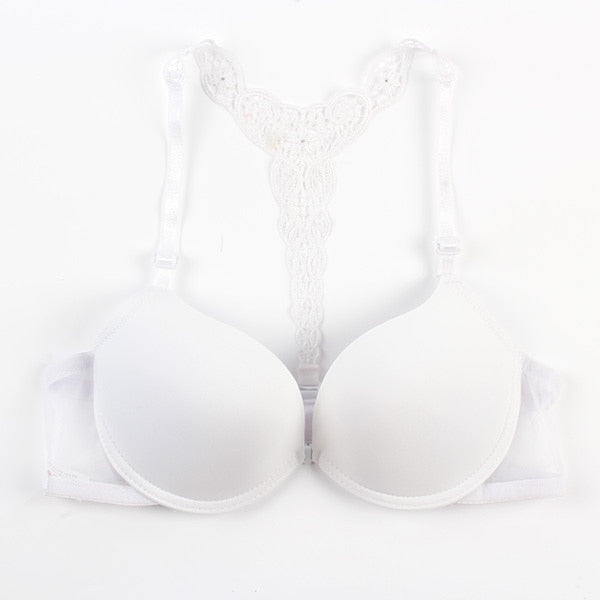 Sexy Front Closure Smooth Racerback Bras