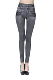 Hot Denim Pants with Pocket Slim Leggings