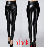 winter Women legging skinny PU leather pencil Leggings