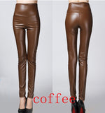 winter Women legging skinny PU leather pencil Leggings