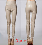 winter Women legging skinny PU leather pencil Leggings