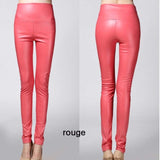 winter Women legging skinny PU leather pencil Leggings