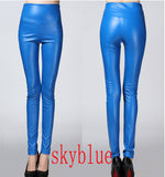 winter Women legging skinny PU leather pencil Leggings