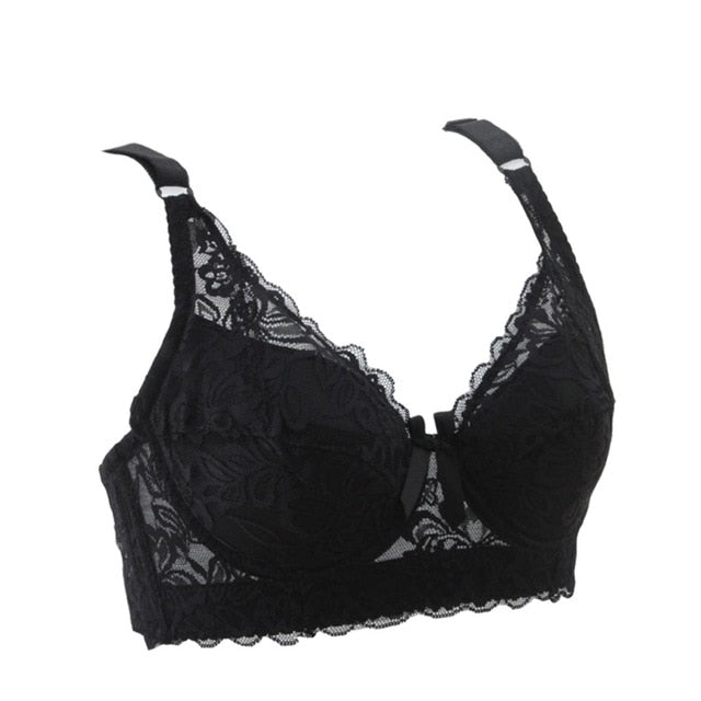 Sexy Full Lace Coverage Flower Bras