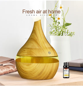 300ml USB Electric Aroma air diffuser wood Ultrasonic