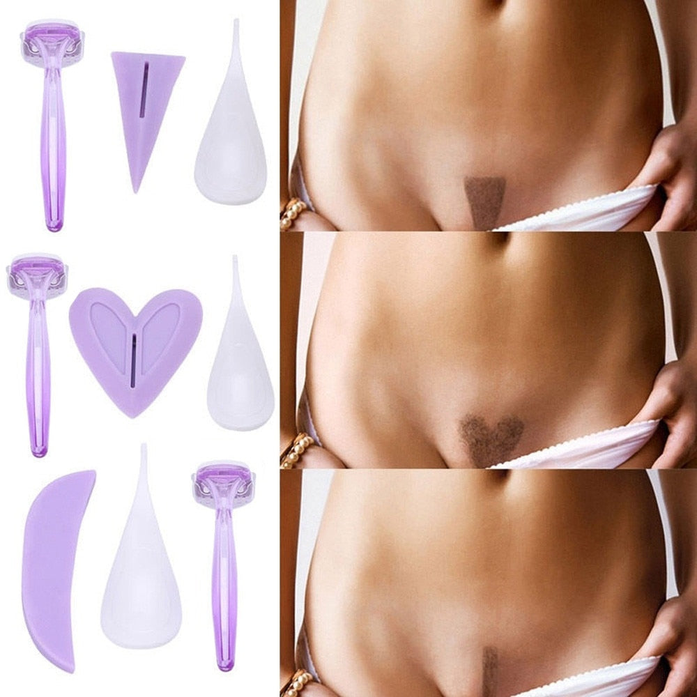 Women Bikini Dedicated Privates Shaving Stencil Sexy Hair Razor Tool