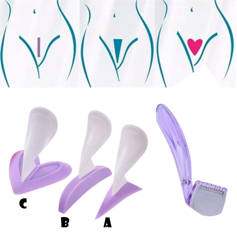 Women Bikini Dedicated Privates Shaving Stencil Sexy Hair Razor Tool