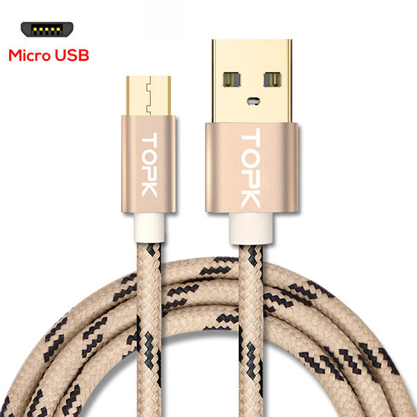 Fast Data Sync Charging Cable For Samsung Huawei Xiaomi LG Andriod Microusb Mobile Phone Cables