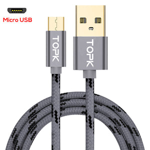 Fast Data Sync Charging Cable For Samsung Huawei Xiaomi LG Andriod Microusb Mobile Phone Cables