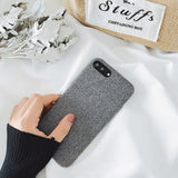 Cloth Texture Soft case For iphone 7 Case For iphone 6 6s 7 8 plus X Xs