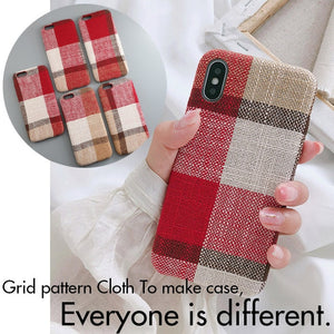 Cloth Texture Soft case For iphone 7 Case For iphone 6 6s 7 8 plus X Xs